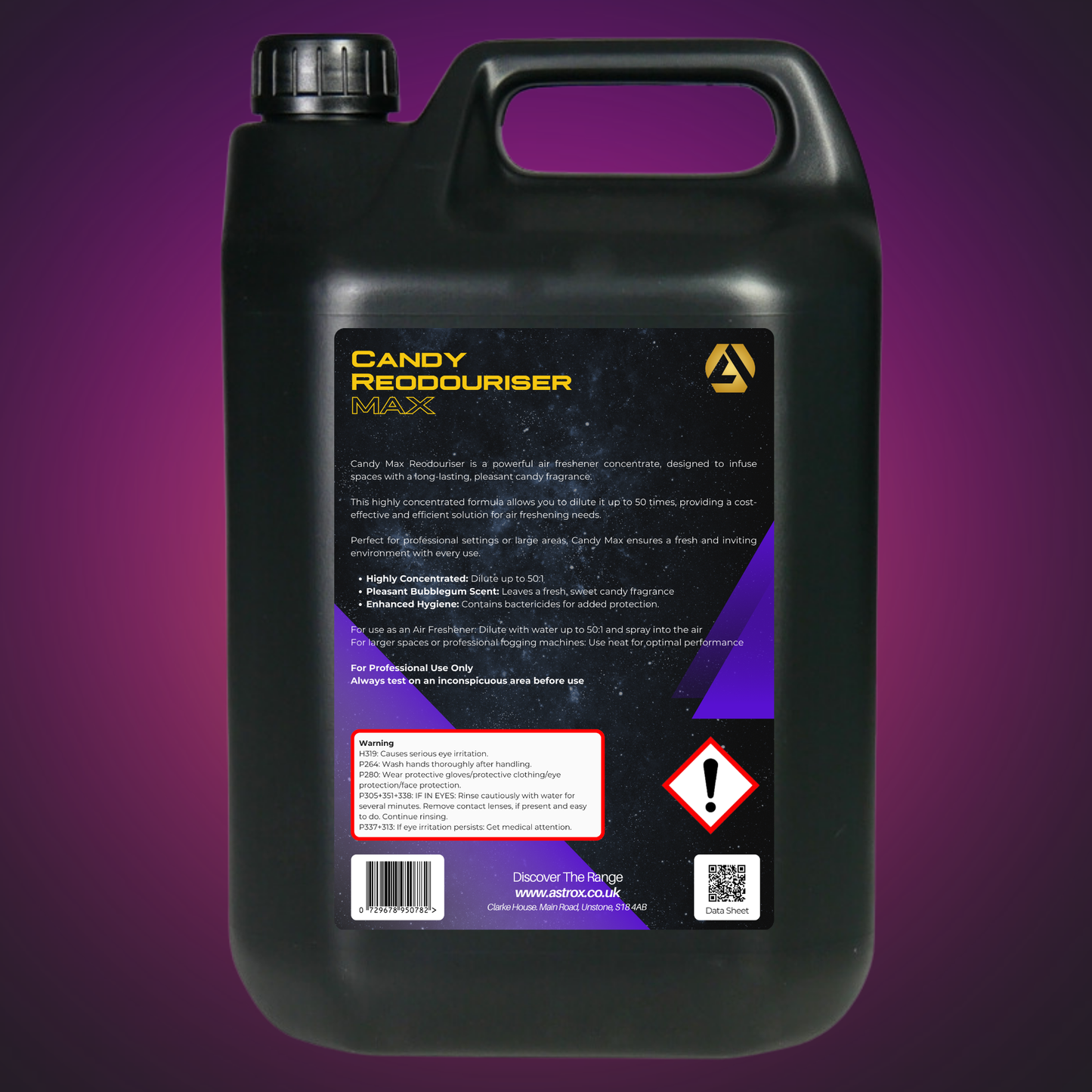 Candy Reodouriser MAX - 5 Litres - Highly Concentrated Air Freshener