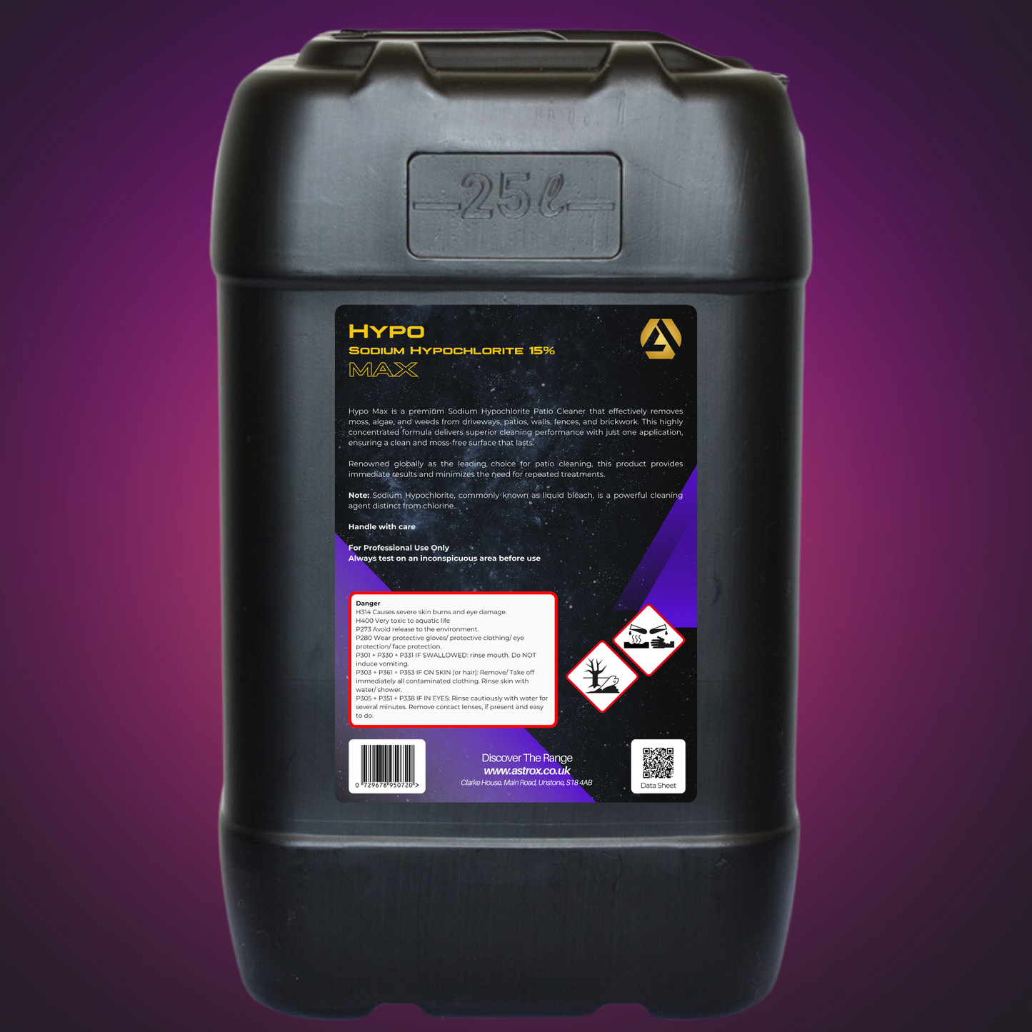 Hypo MAX Sodium Hypochlorite 15% - 5 / 20 Litres