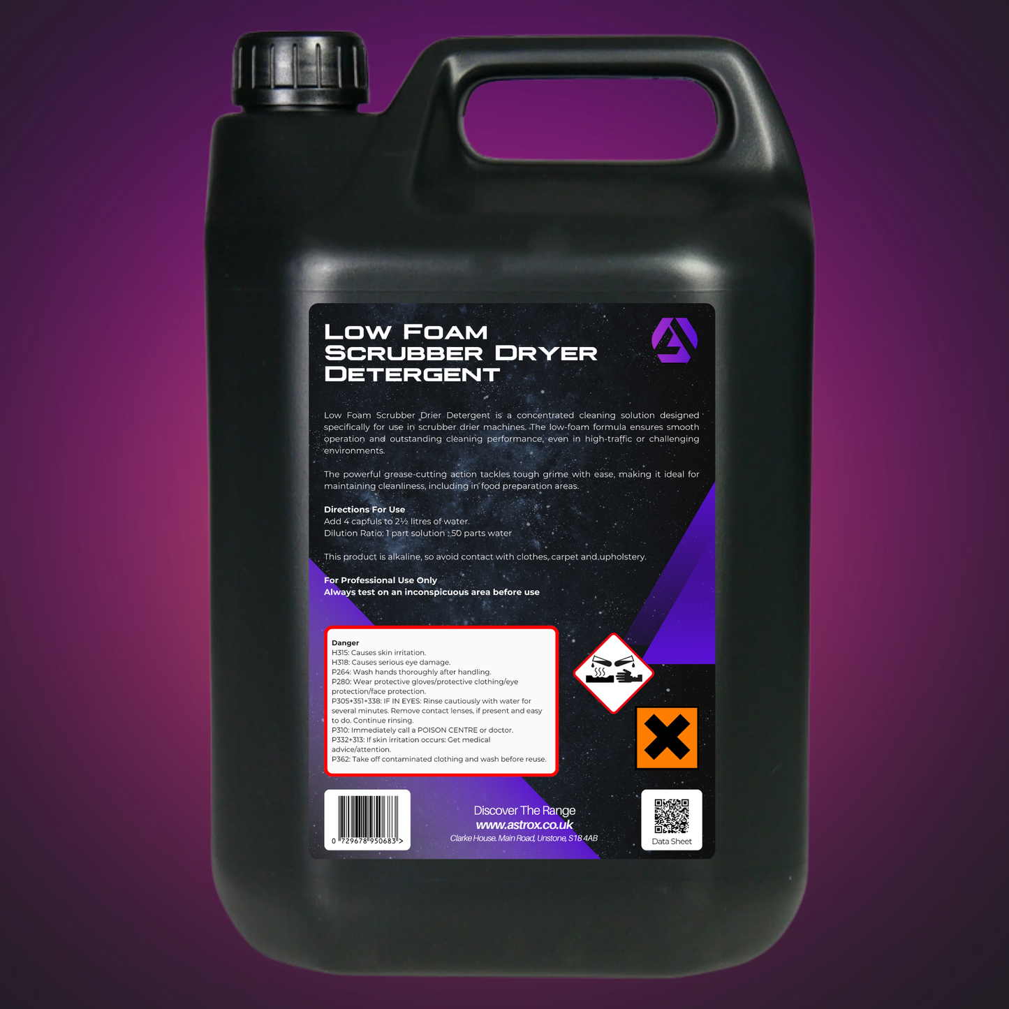 Low Foam Scrubber Dryer Detergent - 5 Litres